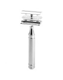 Muehle Traditional R 89 GRANDE - Т-образная бритва c удлиненной ручкой Хром Сlosed comb