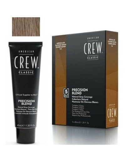 American Crew Precision Blend - Краска для седых волос пепельный оттенок 5/6 3х40 мл