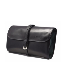 Truefitt and Hill - Кожаная дорожная косметичка ролл (Чёрная)