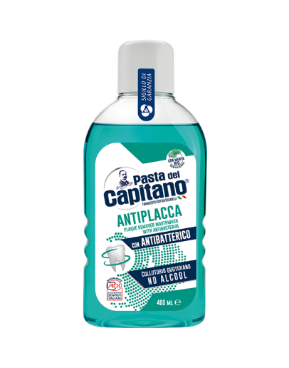 Pasta Del Capitano Plaque remover Mouthwash - Ополаскиватель для полости рта Предотвращает образование зубного камня 400 мл