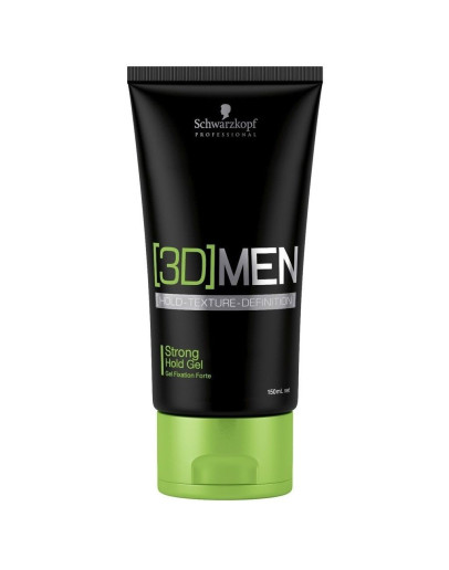 Schwarzkopf 3D Men Styling Strong Gel - Гель для укладки волос Сильной фиксации 150 мл
