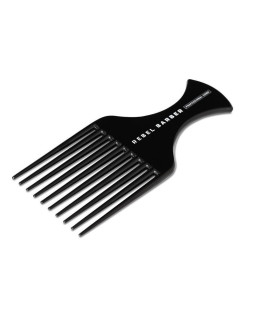 Rebel Barber Afro Comb Total Black - Премиальный гребень - афропик
