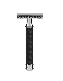 Muehle Traditional R 41 Black - Т-образная бритва Черный хром open comb
