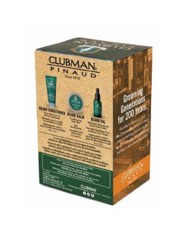 Clubman Beard 3 in 1 Trio - Подарочный набор для ухода за бородой