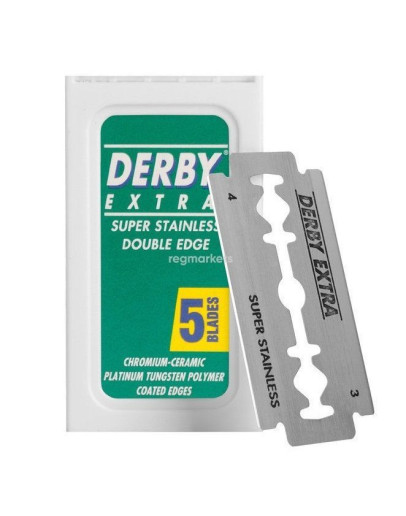 Derby Extra Double Edge Razor Blade - Сменные лезвия для бритья 5 шт