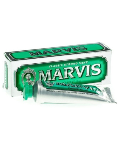 Marvis Classic Strong Mint - Зубная паста Классическая насыщенная мята 25 мл