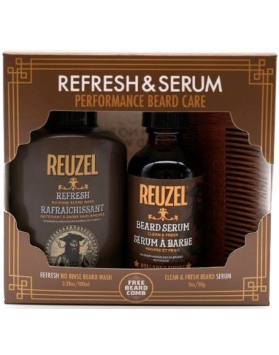Reuzel Refresh & Serum Performance Beard Care - Подарочный набор для бороды