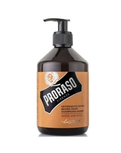 Proraso Wood and Spice Beard Wash - Шампунь для бороды 500 мл