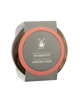 Muehle Rasierseife Shaving Soap - Твердое мыло для бритья в деревянной чаше Грейпфрут и Мята 65 гр