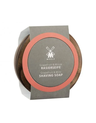 Muehle Rasierseife Shaving Soap - Твердое мыло для бритья в деревянной чаше Грейпфрут и Мята 65 гр