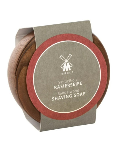 Muehle Rasierseife Shaving Soap - Твердое мыло для бритья в деревянной чаше Грейпфрут и Мята 65 гр