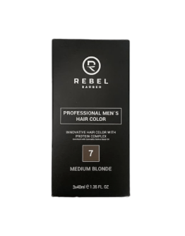 Rebel Barber Hair Color Medium Blonde 7 - Краска для волос 3шт по 40гр