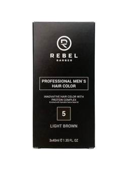 Rebel Barber Hair Color Light Brown 5 - Краска для волос 3шт по 40гр