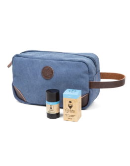 РатиБород - Мужской несессер, дорожная сумка для косметики синяя