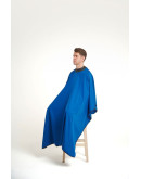 REBEL BARBER Navy Blue - Облегченный пеньюар с неопреновым воротником