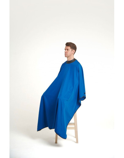 REBEL BARBER Navy Blue - Облегченный пеньюар с неопреновым воротником