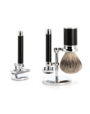 Muehle Traditional R 101 - Т-образная бритва Черная смола Оpen comb