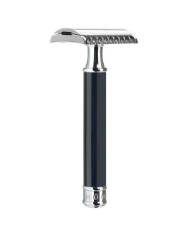 Muehle Traditional R 101 - Т-образная бритва Черная смола Оpen comb