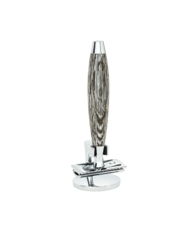 Muehle EDITION 3 RED 3 SR - Т-образная бритва , мореный дуб, стерлинговое серебро