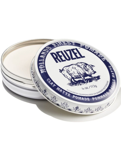 Reuzel Clay Matte Pomade - Матовая глина-помада для укладки волос 113 гр