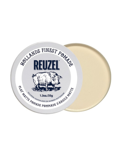 Reuzel Clay Matte Pomade - Матовая глина-помада для укладки волос 35 гр