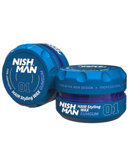 Nishman Aqua Hair Styling Wax 01 GUMGUM - Воск для волос 30 мл