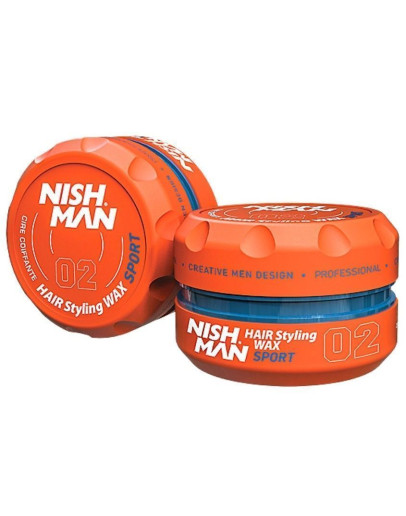 Nishman Aqua Hair Styling Wax 02 Sport - Воск для волос 100 мл