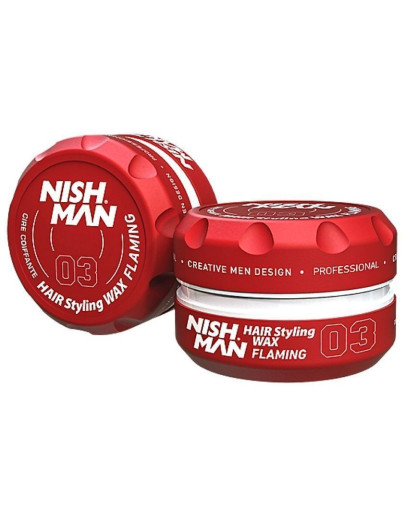 Nishman Aqua Hair Styling Wax 03 Flaming - Воск для волос 100 мл