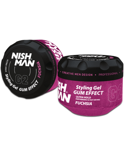 Nishman Ultra Hold Hair Styling Gummy Gel Fuchsia G2 - Гель для волос 300 мл