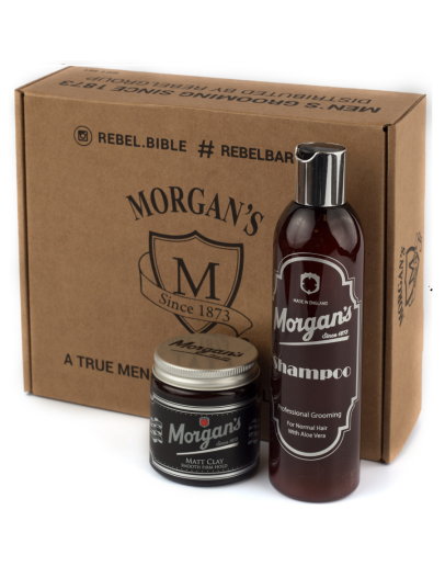 Morgan s - Подарочный набор Шампунь и Глина с кератином для укладки