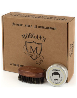 Morgan's - Подарочный набор крем и Щетка для бороды и усов