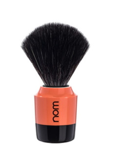 Nom Marten - Помазок для бритья Черная фибра Красный пластик