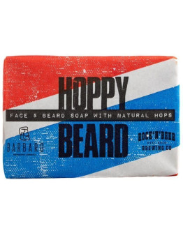 Barbaro Hoppy Beard Face & Beard Soap With Naturals Hops - Мыло для бороды и лица Хмельное 90 гр