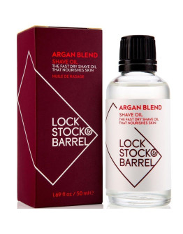 Lock Stock & Barrel Argan Blend Shave Oil - Универсальное Аргановое масло для бритья и ухода за бородой, 50 мл