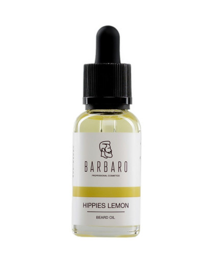 Barbaro Beard Oil Hippies Lemon - Масло для бороды Хиппи - Лимон 30 мл