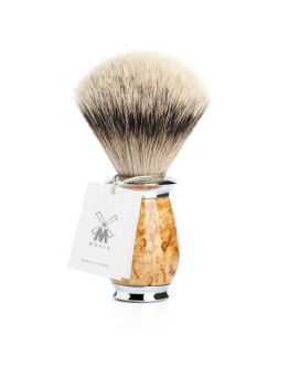 Muehle Purist 091 H 55 - Помазок Барсучий ворс высшей категории Silvertip Каповая береза