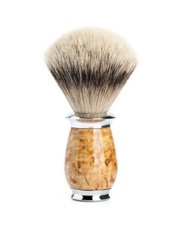 Muehle Purist 091 H 55 - Помазок Барсучий ворс высшей категории Silvertip Каповая береза