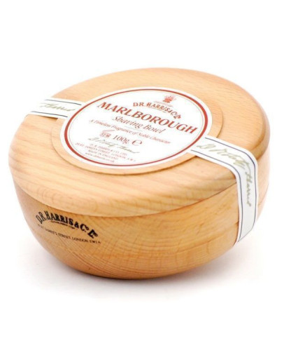 D. R. Harris Marlborough Shaving Bowl - Твердое мыло для бритья в чаше из бука 100 гр