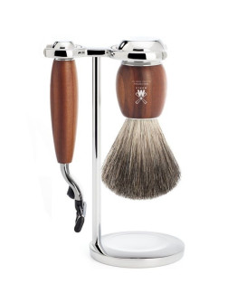 Muehle Vivo - Бритвенный набор Слива Натуральный барсучий ворс Бритва Mach3