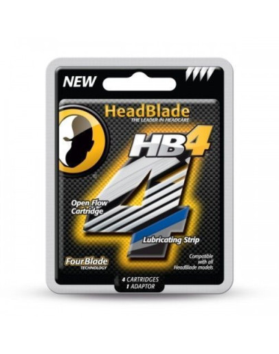 HeadBlade HB4 4 ct Four Blade Replacement Kit - Набор сменных кассет для станка с 4мя лезвиями.