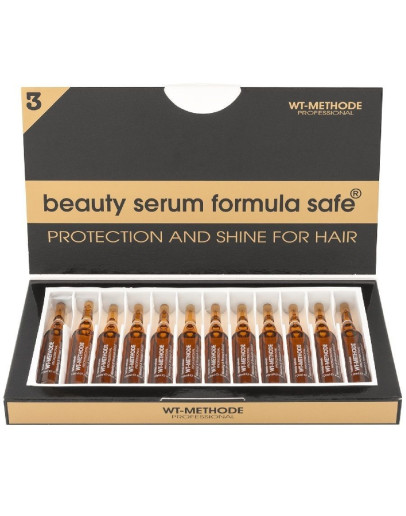 Wt-Methode Beauty Serum Formula Safe - Сыворотка для блеска и защиты волос 12 ампул по 10 мл