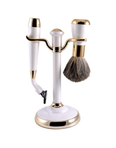 Weisen Mss 1622 Per/G WPearl&Gold Gillette Mach3 - Набор для бритья Белый с Золотом