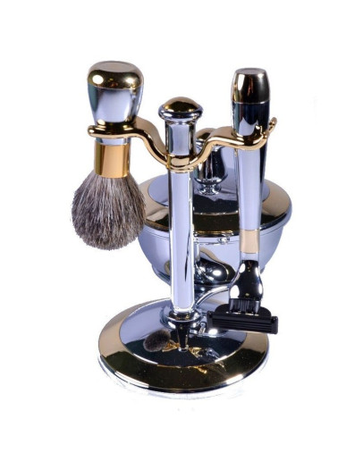 Weisen Mss 90232 C/G Chrome&Gold Gillette Mach3 - Набор для бритья Хром с Золотом