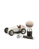 Muehle Rocca 091 M 96 - Помазок Барсучий ворс высшей категории Silvertip Сталь Черный акцент