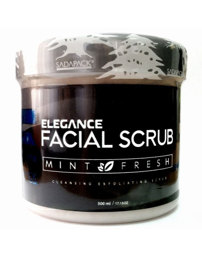 Elegance Facial Scrub Mint Intensive Refreshment - Скраб для лица Мята Освежающий 500 мл