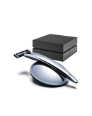 Bolin Webb R1 - Подарочный набор, бритва R1 хром, подставка R1 хром