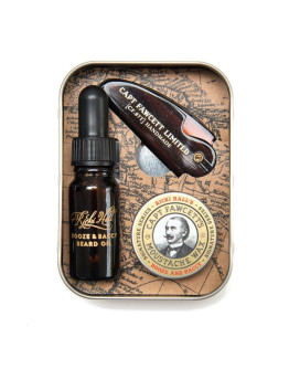 Captain Fawcett Ricki Hall Booze & Baccy Grooming Survival Kit - Подарочный набор для бороды и усов
