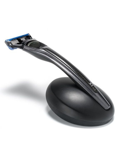 Bolin Webb X1 - Подарочный набор, бритва X1 карбон, подставка X1 черная