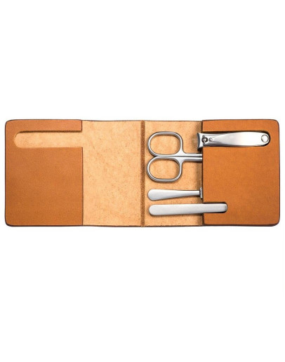 Muehle - Маникюрный набор Чехол из натуральной коричневой кожи