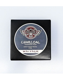 Kondor Handmade Soap Charcoal - Мыло ручной работы Древесный уголь 140 гр